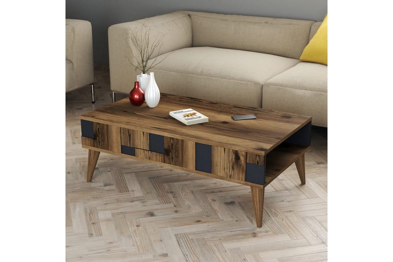 Alsacia Soffbord 105 cm - Mörkbrun/Antracit - Möbler - Bord