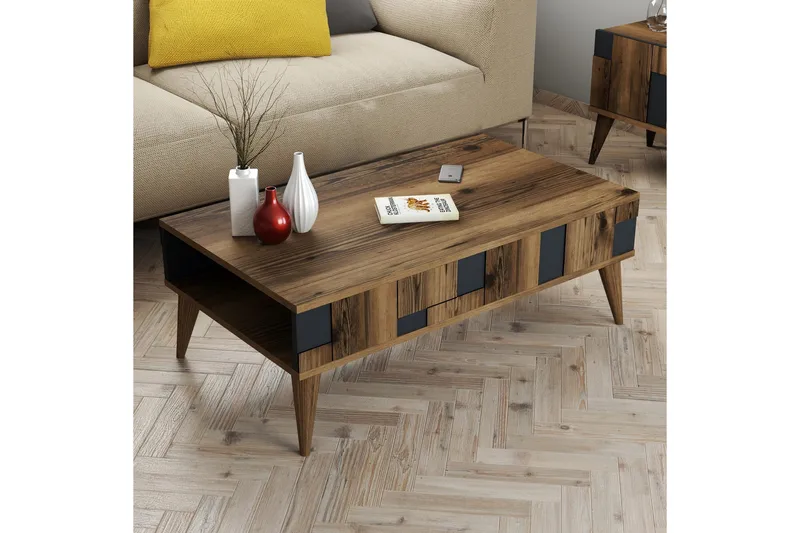 Alsacia Soffbord 105 cm - Mörkbrun/Antracit - Möbler - Bord