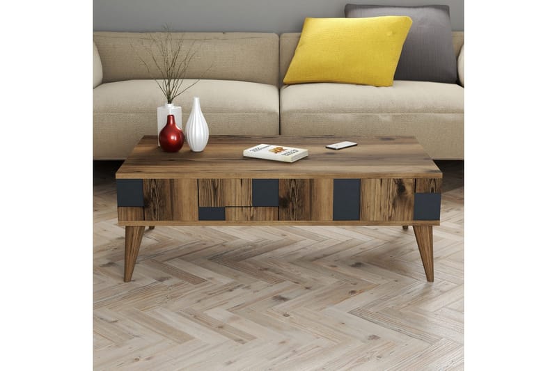 Alsacia Soffbord 105 cm - Mörkbrun/Antracit - Möbler - Bord