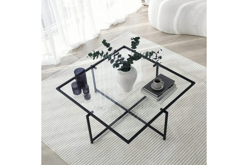 Alskaliden Soffbord 85x35x85 cm - Svart - Möbler - Bord