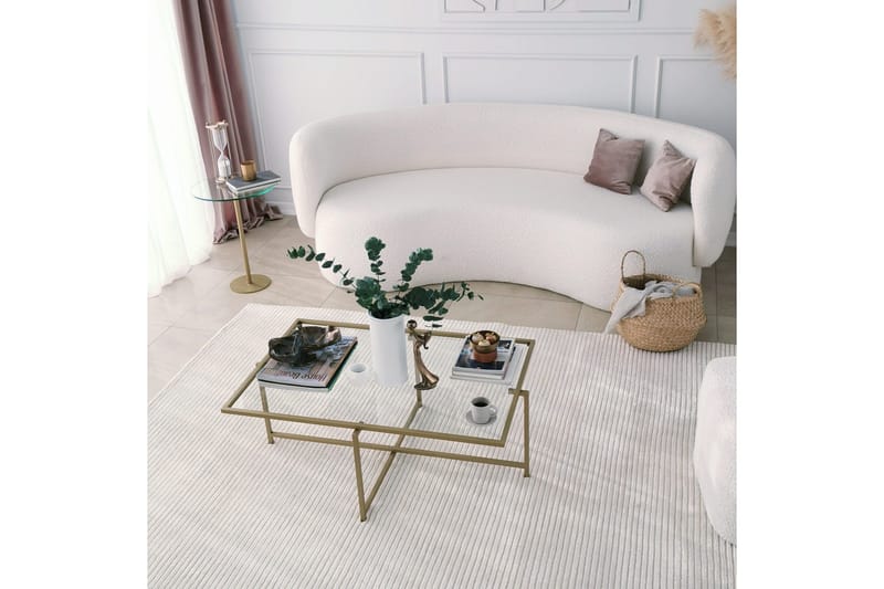 Alskaliden Soffbord 94x35x94 cm - Guld - Möbler - Bord
