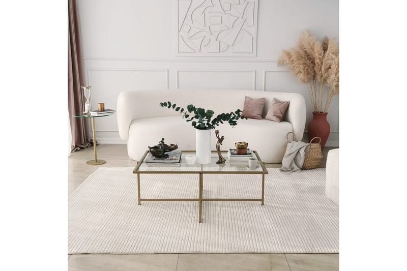 Alskaliden Soffbord 94x35x94 cm - Guld - Möbler - Bord