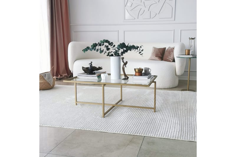 Alskaliden Soffbord 94x35x94 cm - Guld - Möbler - Bord