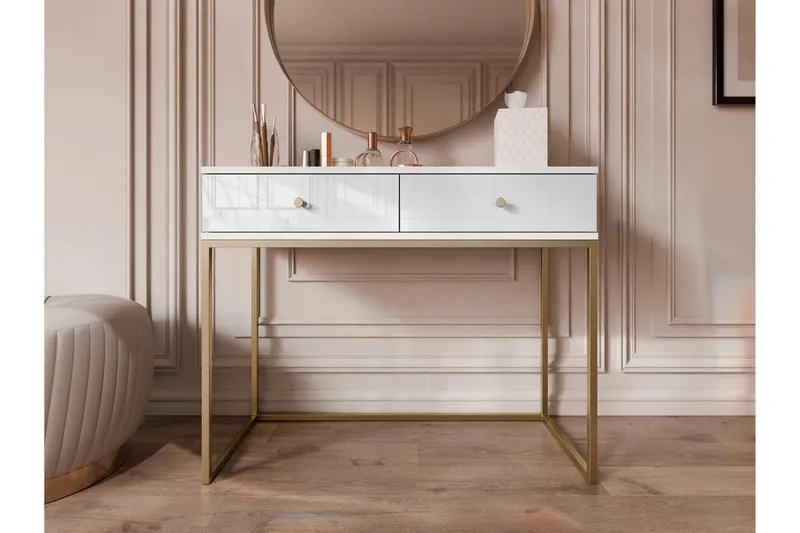 Altenau Sminkbord 100x40 cm - Vit - Möbler - Bord