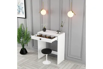 Ameias Sminkbord 70 cm med Förvaring och Lådor i Målat Trä - Vit - Möbler - Bord