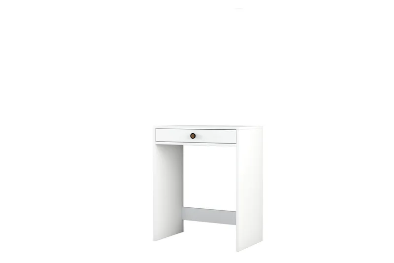 Ameias Sminkbord 70 cm med Förvaring och Lådor i Målat Trä, Vit
