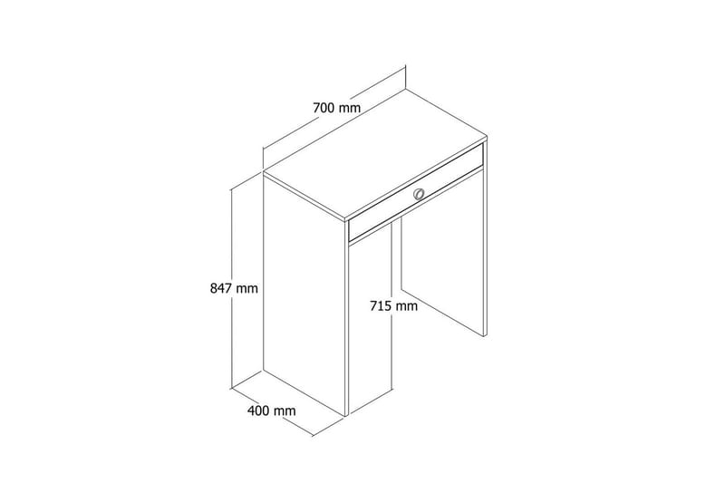 Ameias Sminkbord 70 cm - Natur - Möbler - Bord