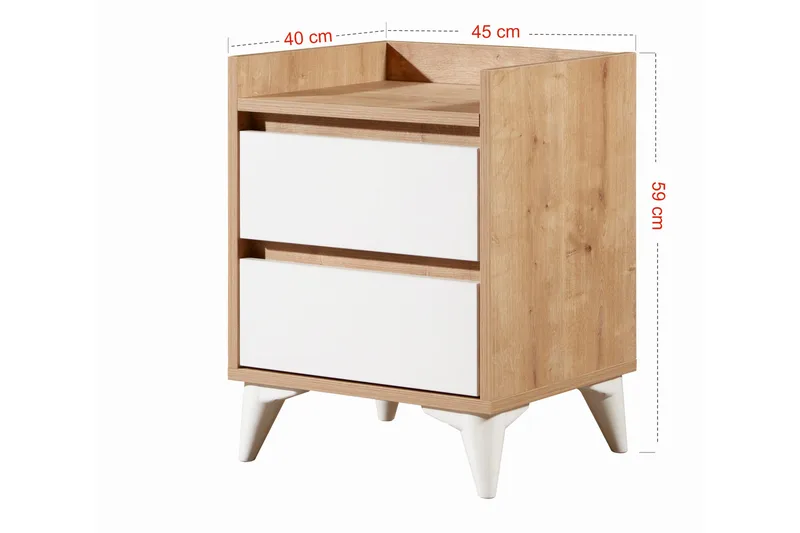 Andifli Sängbord 45x59 cm - Blå - Möbler - Bord