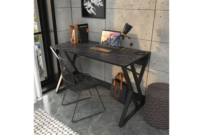 Andifli Skrivbord 60x75x120 cm - Svart - Möbler - Bord