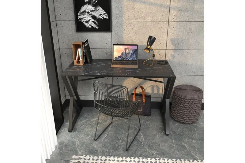 Andifli Skrivbord 60x75x120 cm - Svart - Möbler - Bord