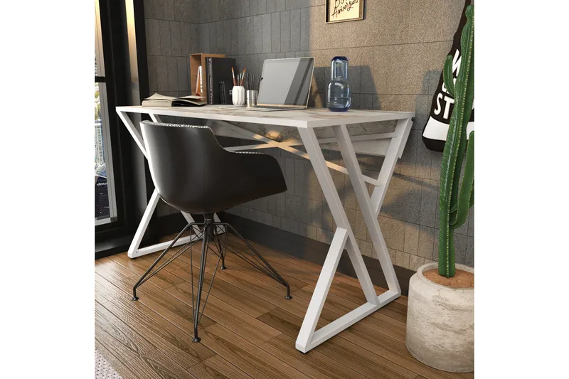 Andifli Skrivbord 60x75x120 cm - Vit - Möbler - Bord