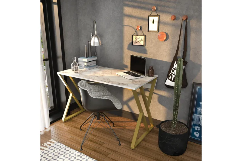 Andifli Skrivbord 60x75x120 cm - Vit - Möbler - Bord