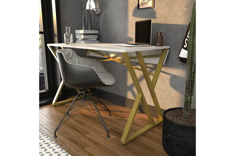 Andifli Skrivbord 60x75x120 cm - Vit - Möbler - Bord