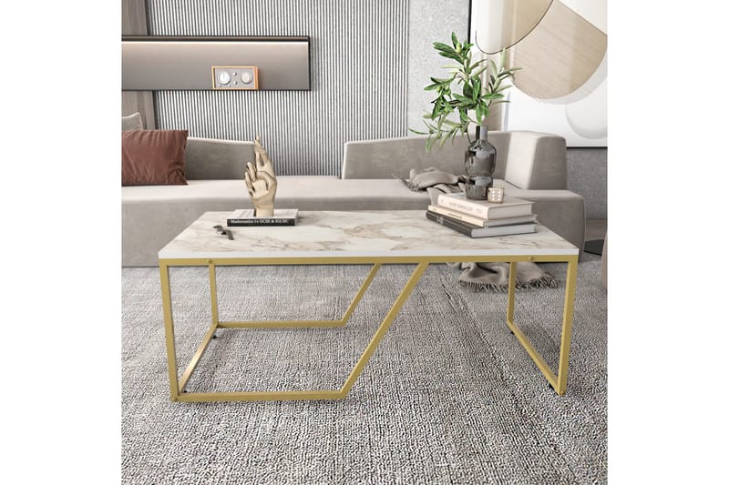 Andifli Soffbord 60x48x120 cm - Vit - Möbler - Bord