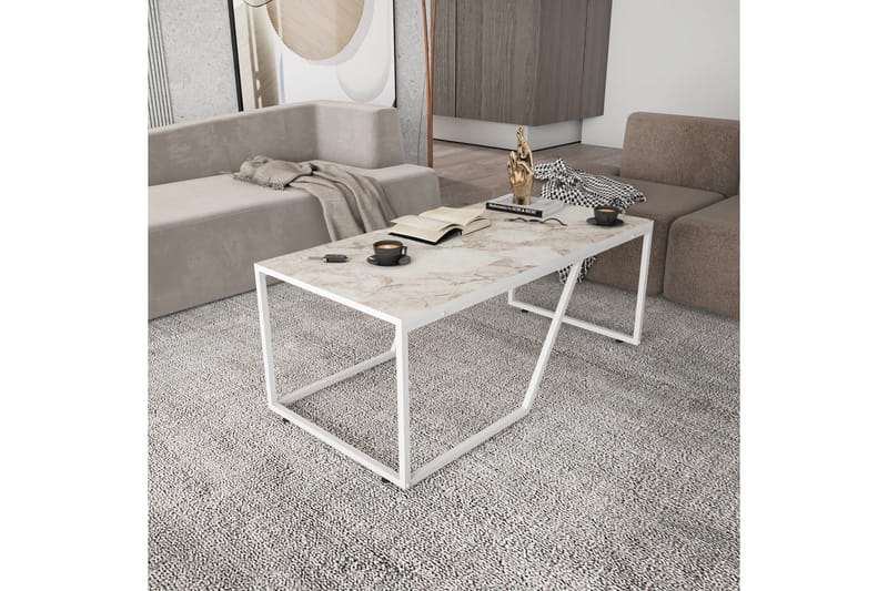 Andifli Soffbord 60x48x120 cm - Vit - Möbler - Bord