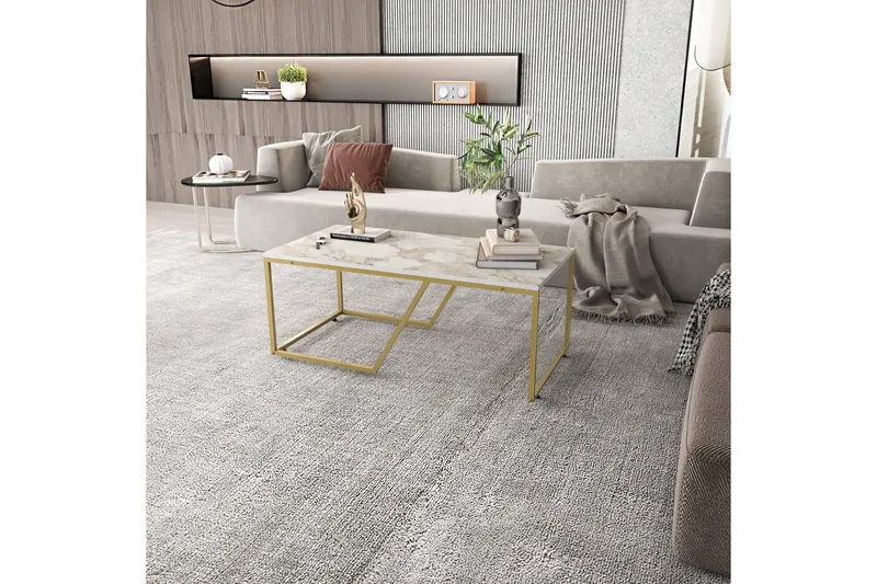 Andifli Soffbord 60x48x120 cm - Vit - Möbler - Bord