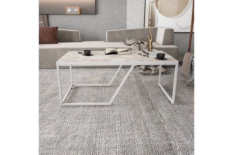 Andifli Soffbord 60x48x120 cm - Vit - Möbler - Bord