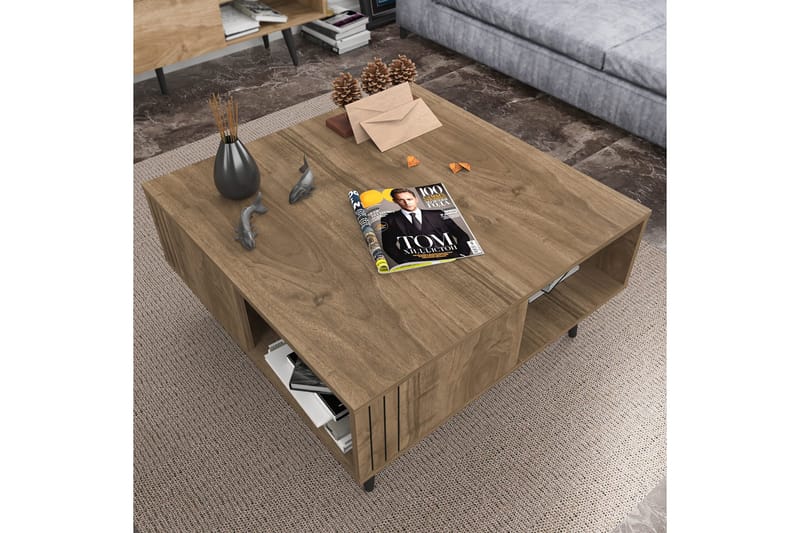 Andifli Soffbord 89,6x46,5x89,6 cm - Brun - Möbler - Bord