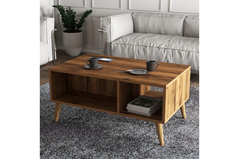 ARLINA Soffbord 90x54x90 cm Brun - Möbler - Bord