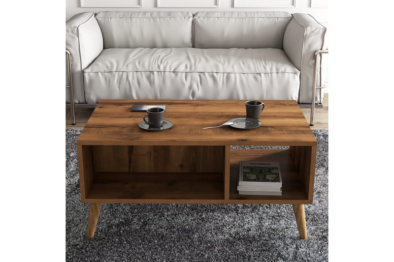 ARLINA Soffbord 90x54x90 cm Brun - Möbler - Bord