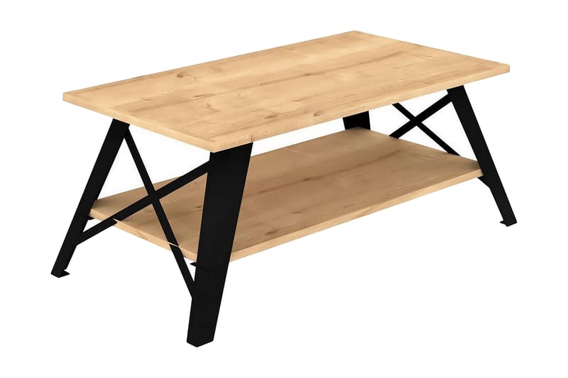ASKEDAL Soffbord 98x43x98 cm Blå - Möbler - Bord