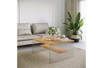 Assanisa Soffbord 75 cm - Natur/Glas - Möbler - Bord