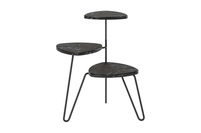 Athena Sidobord 55 cm Marmorlook/Svart - Novogratz - Möbler - Bord