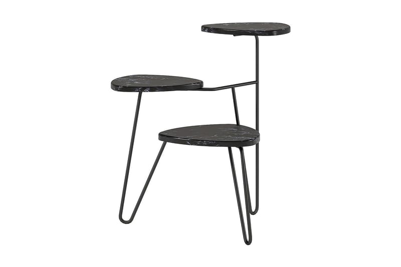 Athena Sidobord 55 cm Marmorlook/Svart - Novogratz - Möbler - Bord