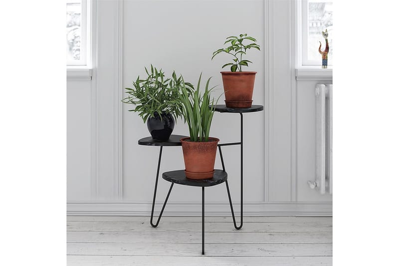 Athena Sidobord 55 cm Marmorlook/Svart - Novogratz - Möbler - Bord