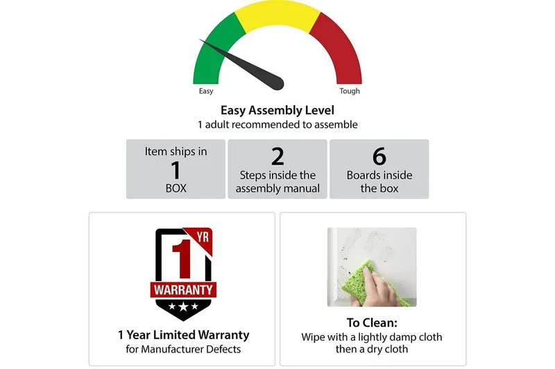 Athena Sidobord 55 cm Marmorlook/Svart - Novogratz - Möbler - Bord