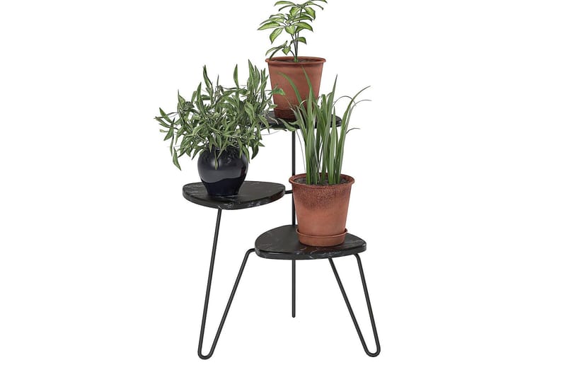 Athena Sidobord 55 cm Marmorlook/Svart - Novogratz - Möbler - Bord