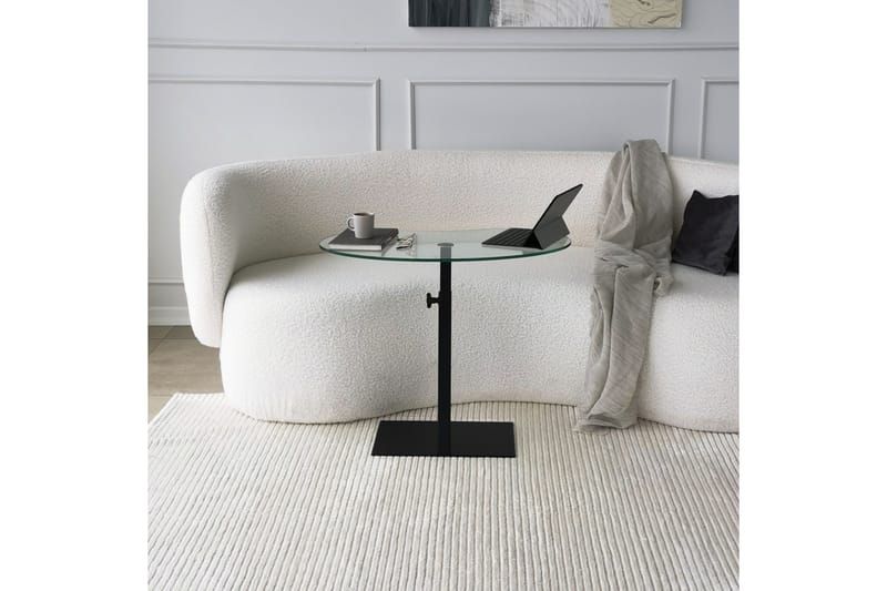 Athodna Soffbord 70x40x70 cm Oval - Svart - Möbler - Bord