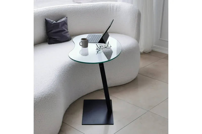 Athodna Soffbord 70x40x70 cm Oval - Svart - Möbler - Bord