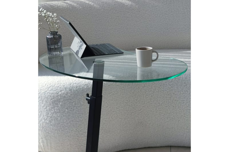 Athodna Soffbord 70x40x70 cm Oval - Svart - Möbler - Bord