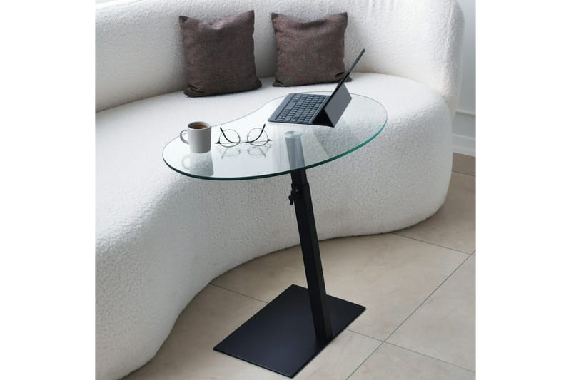 Athodna Soffbord 70x40x70 cm Oval - Svart - Möbler - Bord