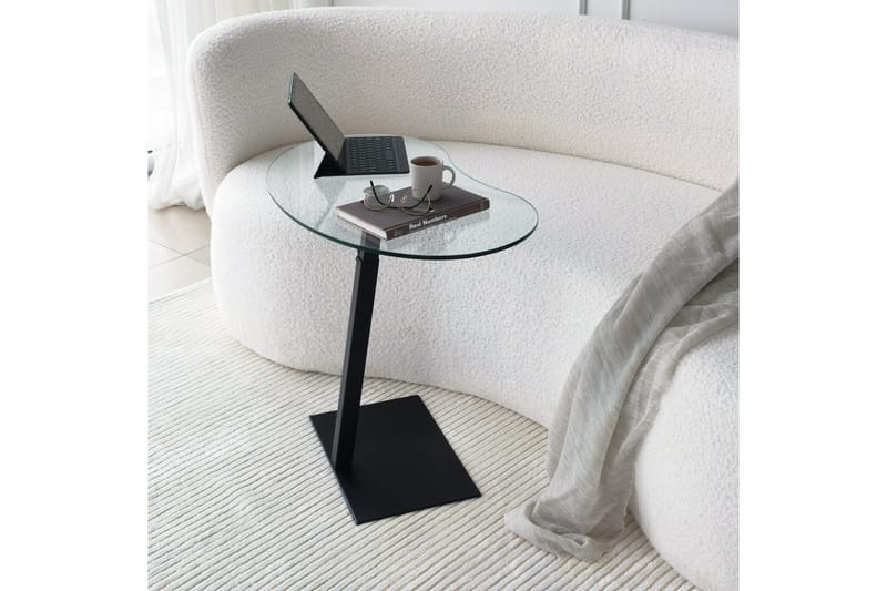 Athodna Soffbord 70x40x70 cm Oval - Svart - Möbler - Bord