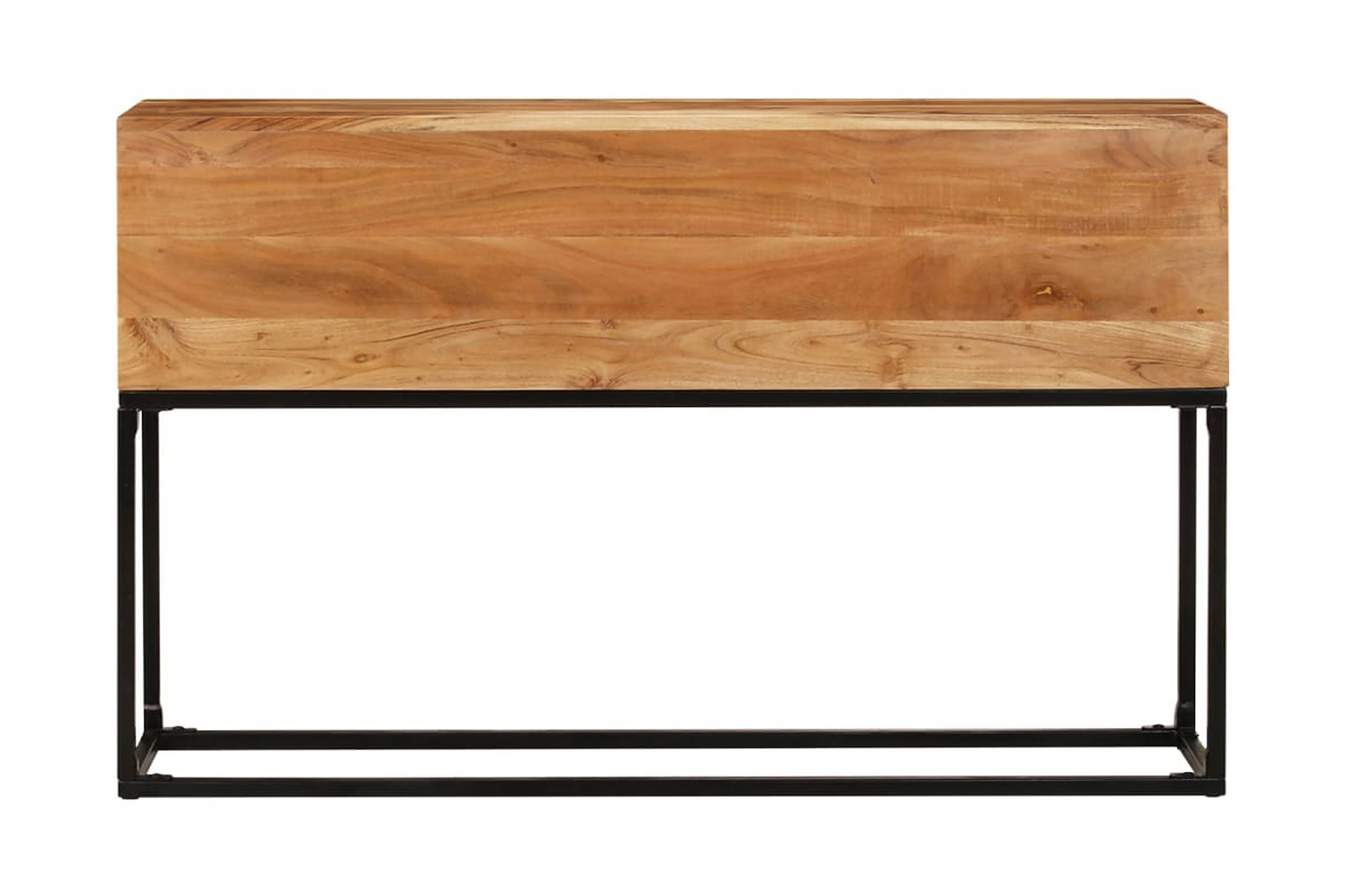 Avlastningsbord 120x30x75 cm massivt akaciaträ – Brun