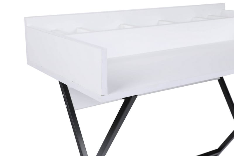 AXESAS Sminkbord 100 cm Vit/Svart - Bord - Sminkbord
