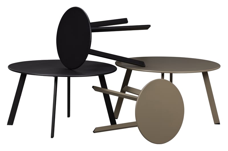 BALFER Soffbord Runt 70 cm Svart - Möbler - Bord
