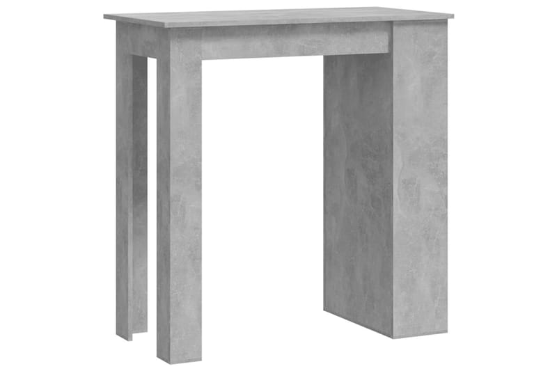 Barbord med förvaringshyllor betonggrå 102x50x103,5 cm spåns - Grå - Barbord - Bord