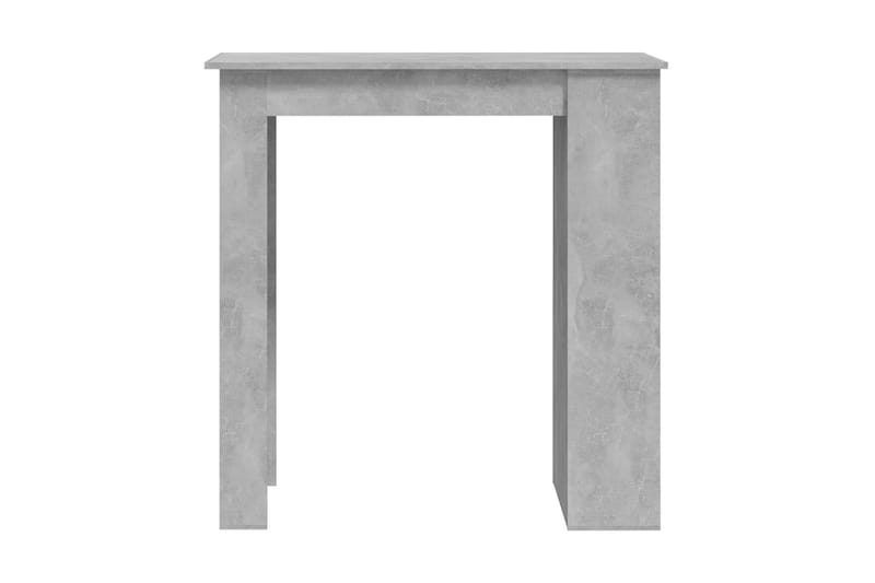 Barbord med förvaringshyllor betonggrå 102x50x103,5 cm spåns - Grå - Bord - Barbord