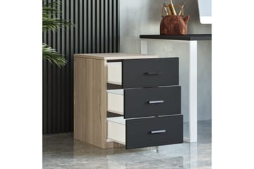 Barrock Sängbord 45 cm - Natur/Svart - Möbler - Bord