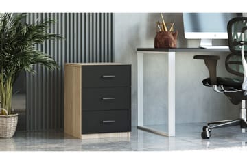 Barrock Sängbord 45 cm - Natur/Svart - Möbler - Bord