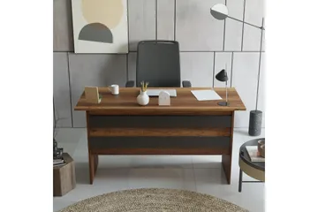 Barrock Skrivbord 140 cm - Teak/Antracit - Möbler - Bord