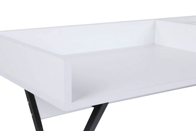 BAYRAMPASA Sminkbord 100 cm Vit/Svart - Bord - Sminkbord