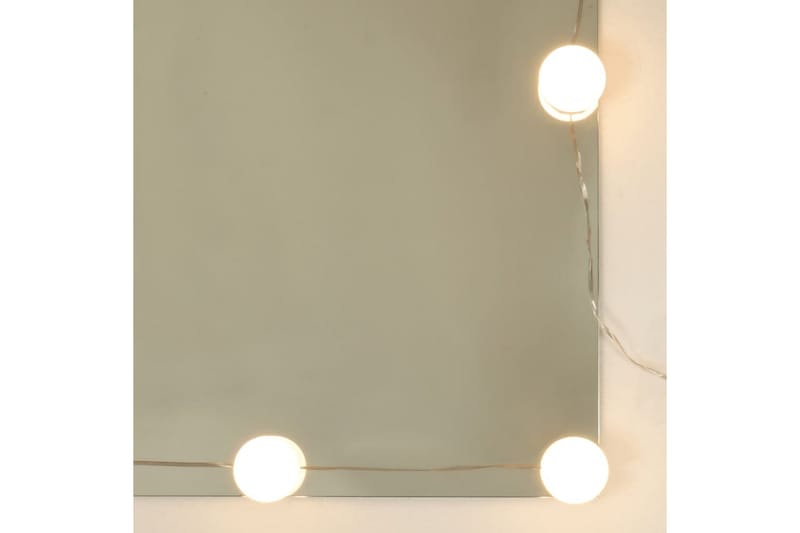 beBasic Sminkbord med LED vit 74,5x40x141 cm - Möbler - Bord