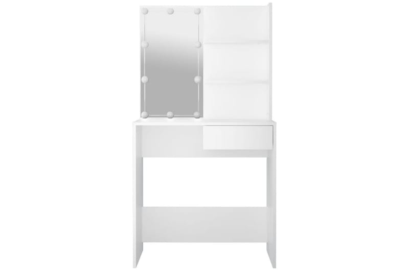 beBasic Sminkbord med LED vit 74,5x40x141 cm - Möbler - Bord
