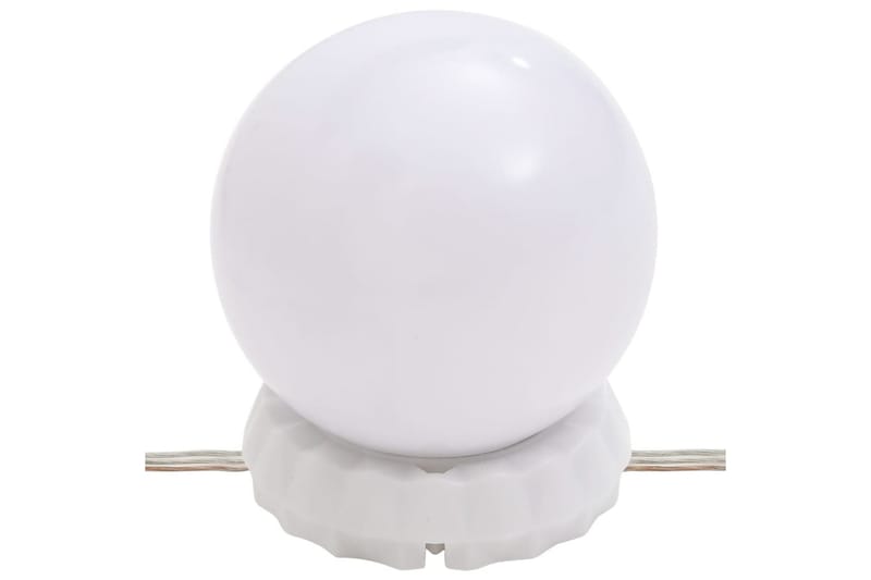 beBasic Sminkbord med spegel LED massiv furu - Möbler - Bord