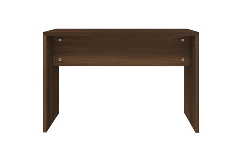 beBasic Sminkbord set brun ek 86,5x35x136 cm - Möbler - Bord