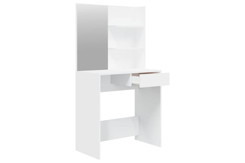 beBasic Sminkbord set vit 74,5x40x141 cm - Möbler - Bord